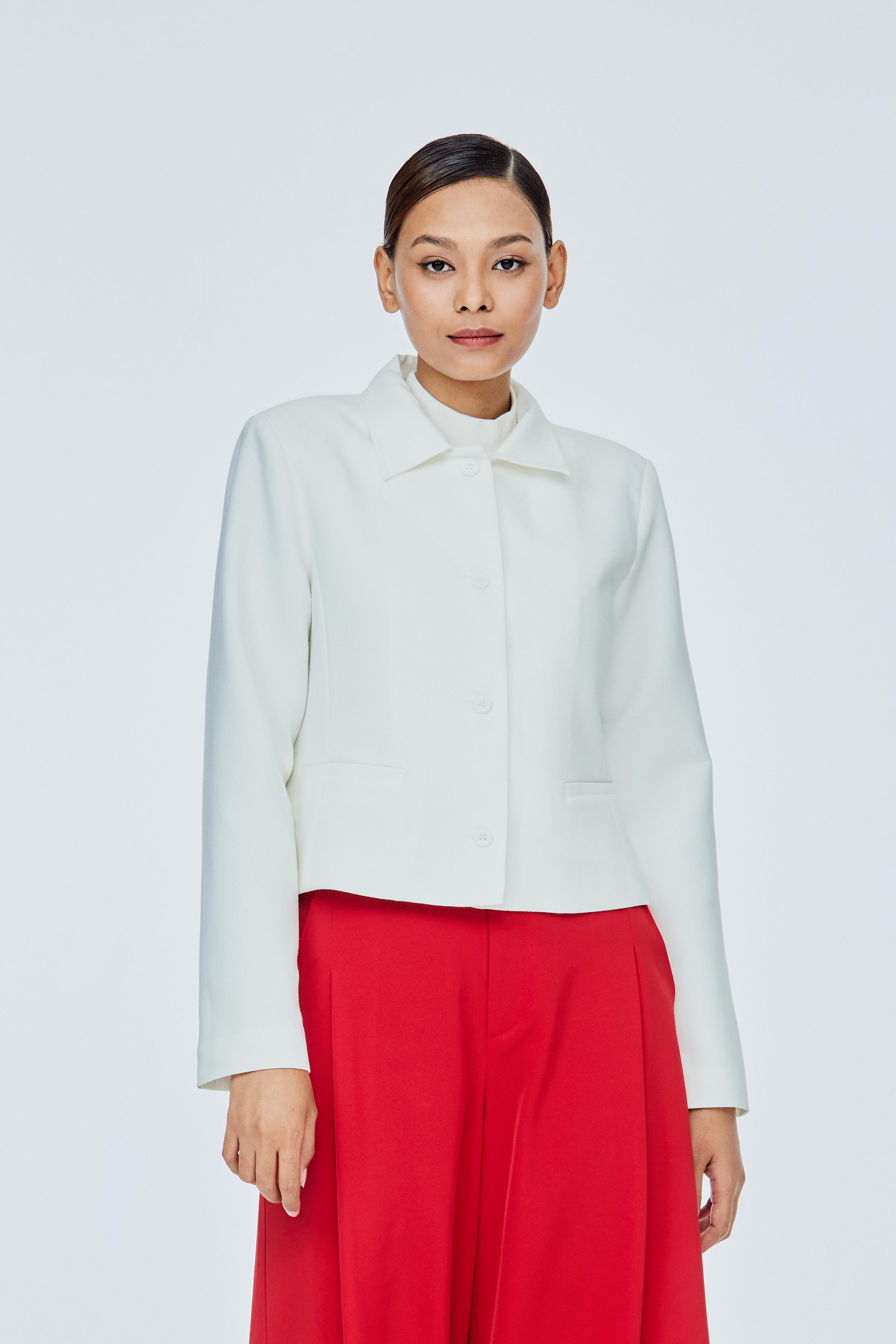 iORA Button-Up Boxy Blazer|,|
