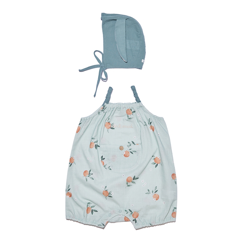 MINKMUI | Baby Boy Orange Jump-Suit Set littleground|,|