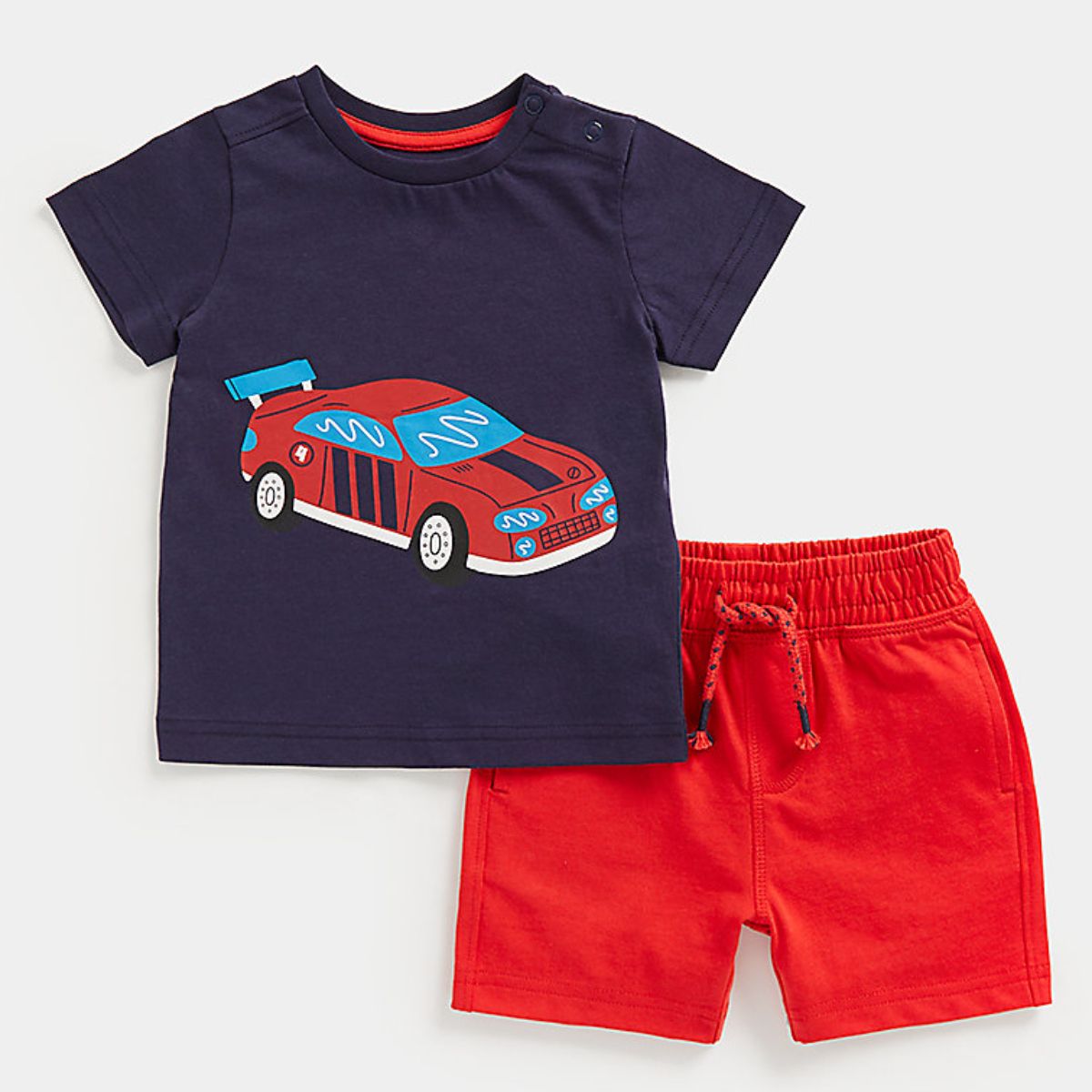 Mothercare Baby Boy Wacky Races Tee And Short Set|,|
