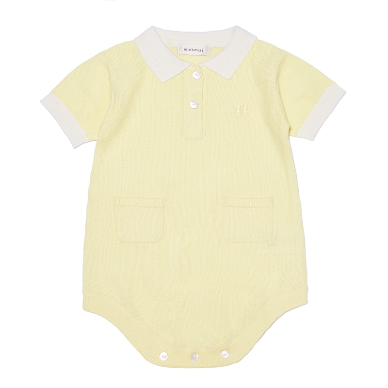 Minkmui | Baby Boy Macaron Knit Bodysuit littleground|,|