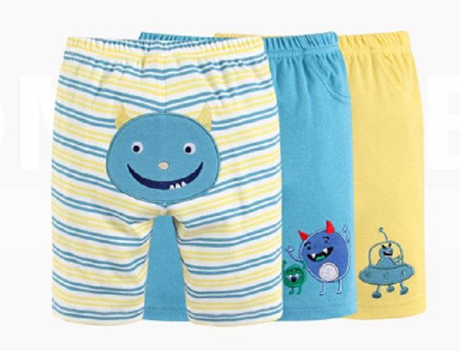 Mom And Bab 3pcs/set Fifth Pants - Little Monster size 9M|,|