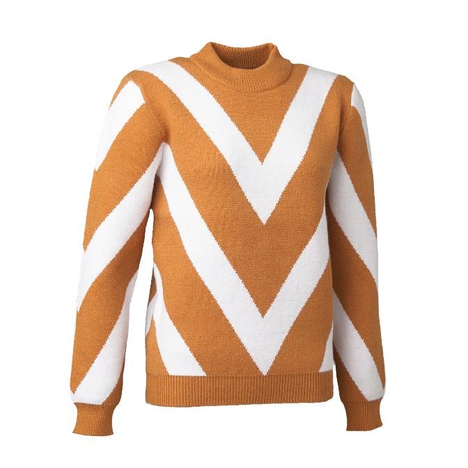 Universal Traveller Women Chervon Knitted Sweater - KSW8117|,|