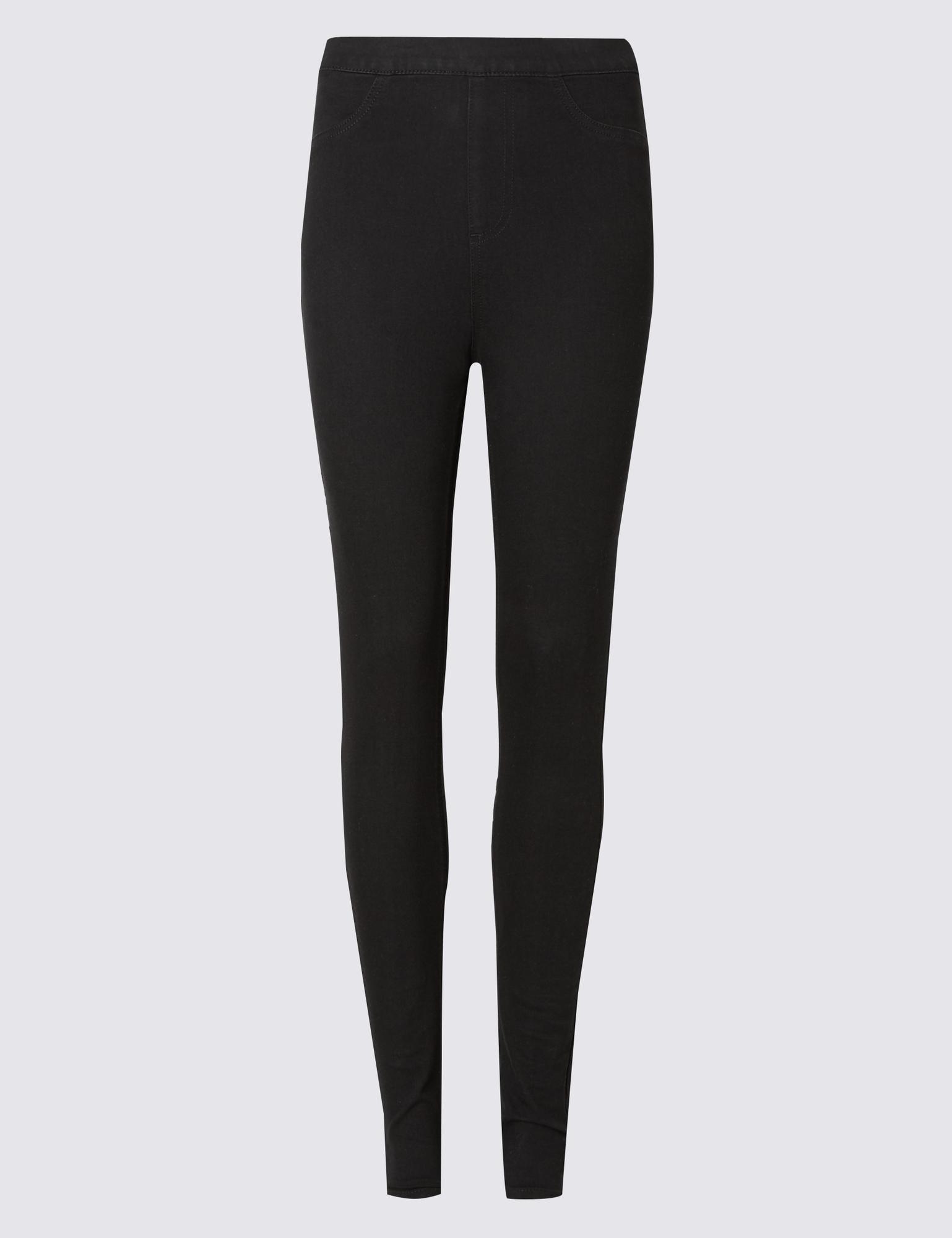 M&amp;S High Waisted Jeggings|,|