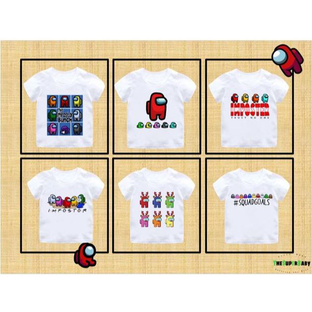 [SG Seller] Kids Among Us Character T-shirt (Good Quality)|,|