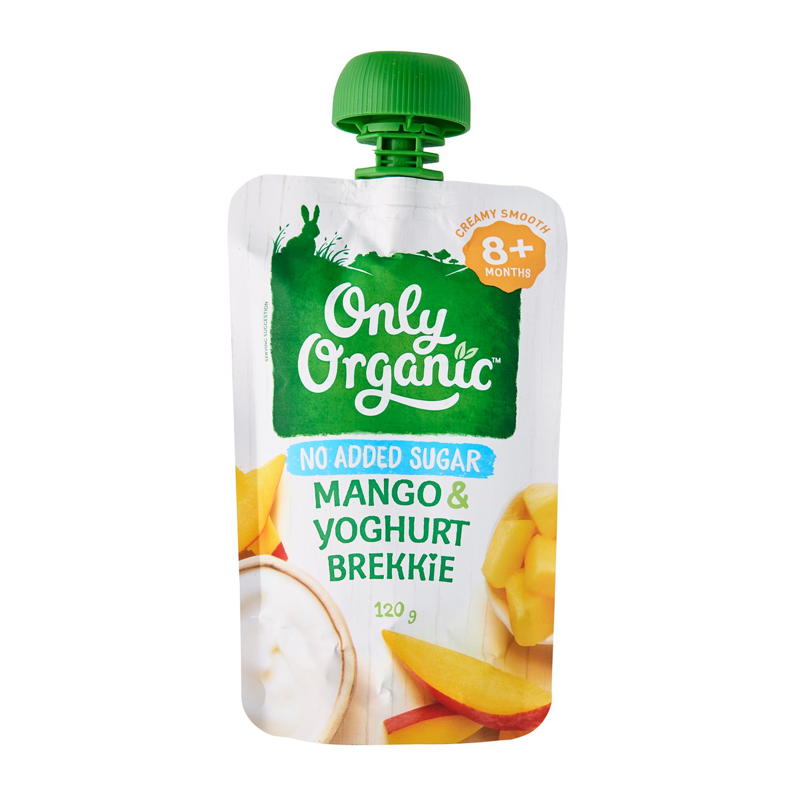 Only Organic Mango And Yoghurt Brekkie 120G - From 8 Months Jar|,|