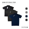DLSTAR Dri-fit Polo Tee Heather Unisex Casual  Homewear  Comfy Tee  Activewear  Sports|,|