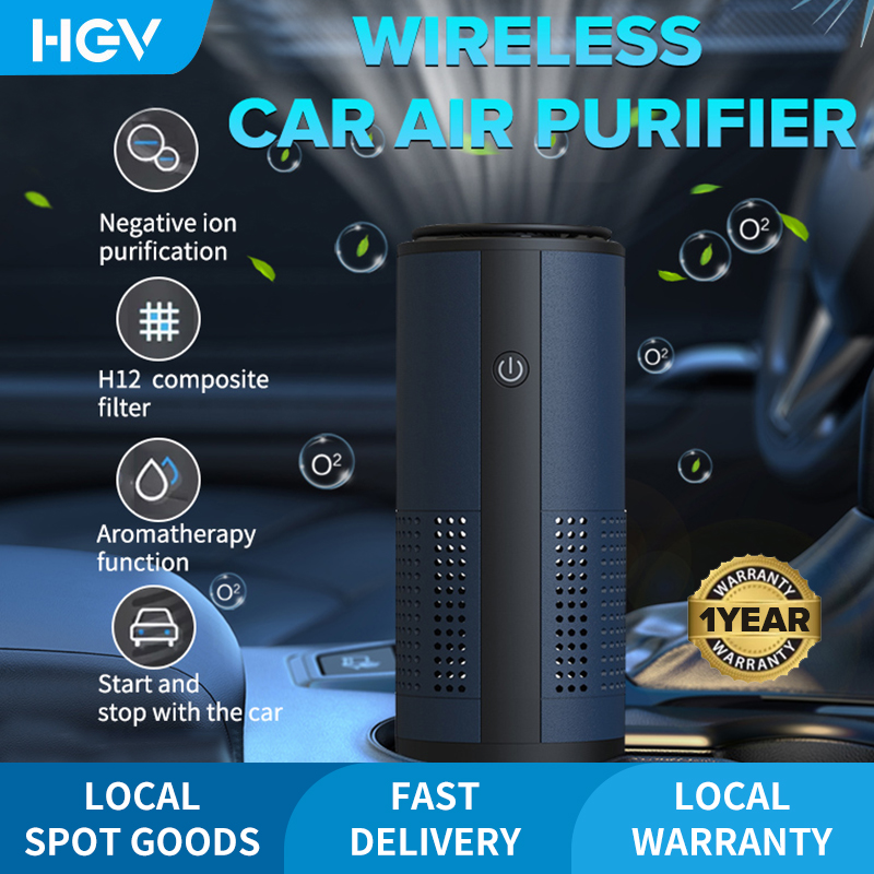 Car Air Purifier 2000mAh Remove Formaldehyde PM2.5 Purify Air with Fragrance Tablets Suitable for Bedroom Office|,|