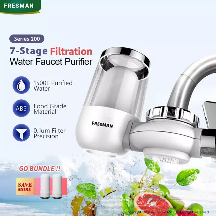Tap Water Faucet Filter Purifier Series 200 With 7 Stage Filtration Lead Chlorine Remover Visible Window|,|