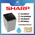 (Bulky) SHARP ES818X 8KG TOP LOAD WASHING MACHINE|,|