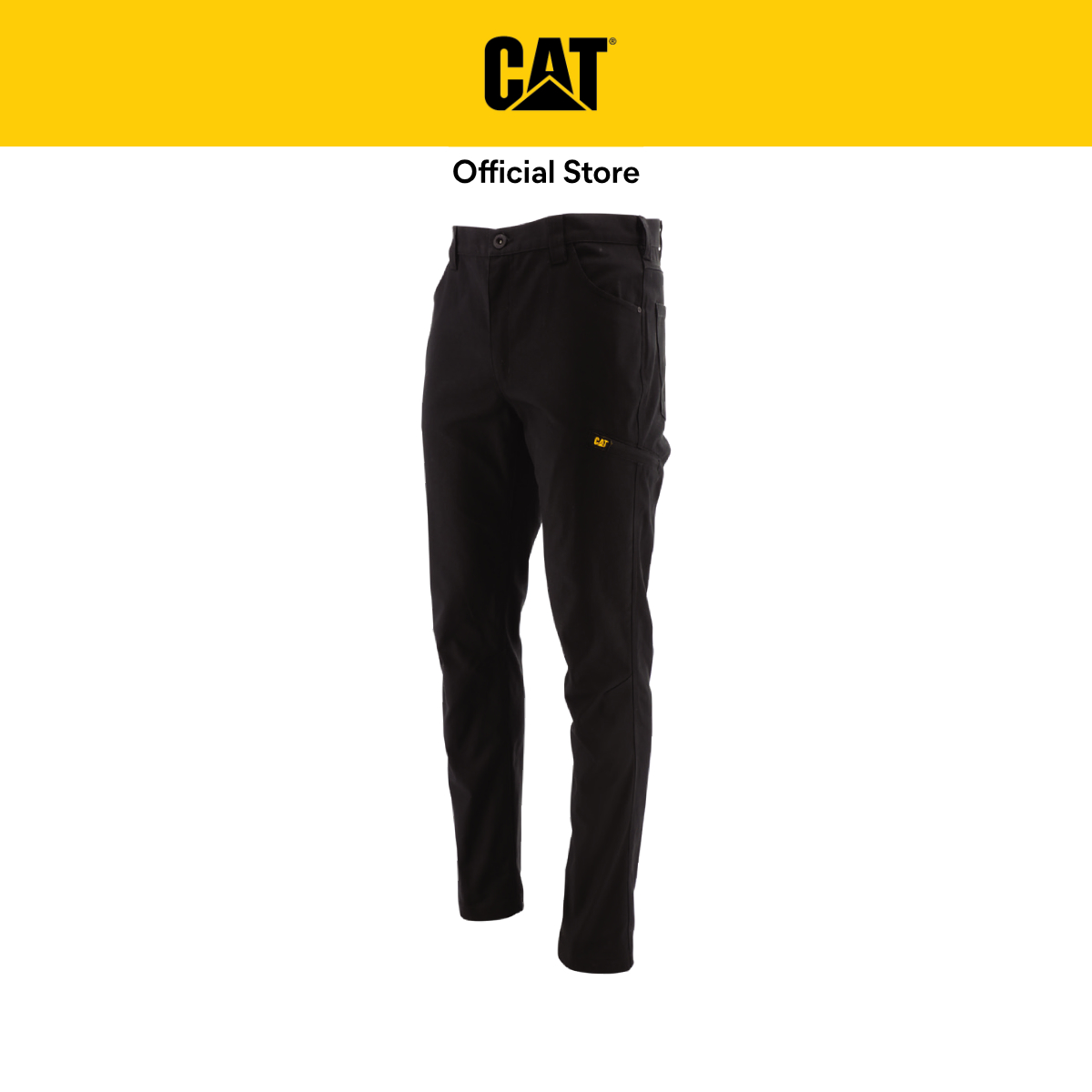 Caterpillar Men&#x27;s Stretch Canvas Utility Pants - Khaki (1810103-10158) Urban Streetwear | Heavy Duty Casual Pants|,|