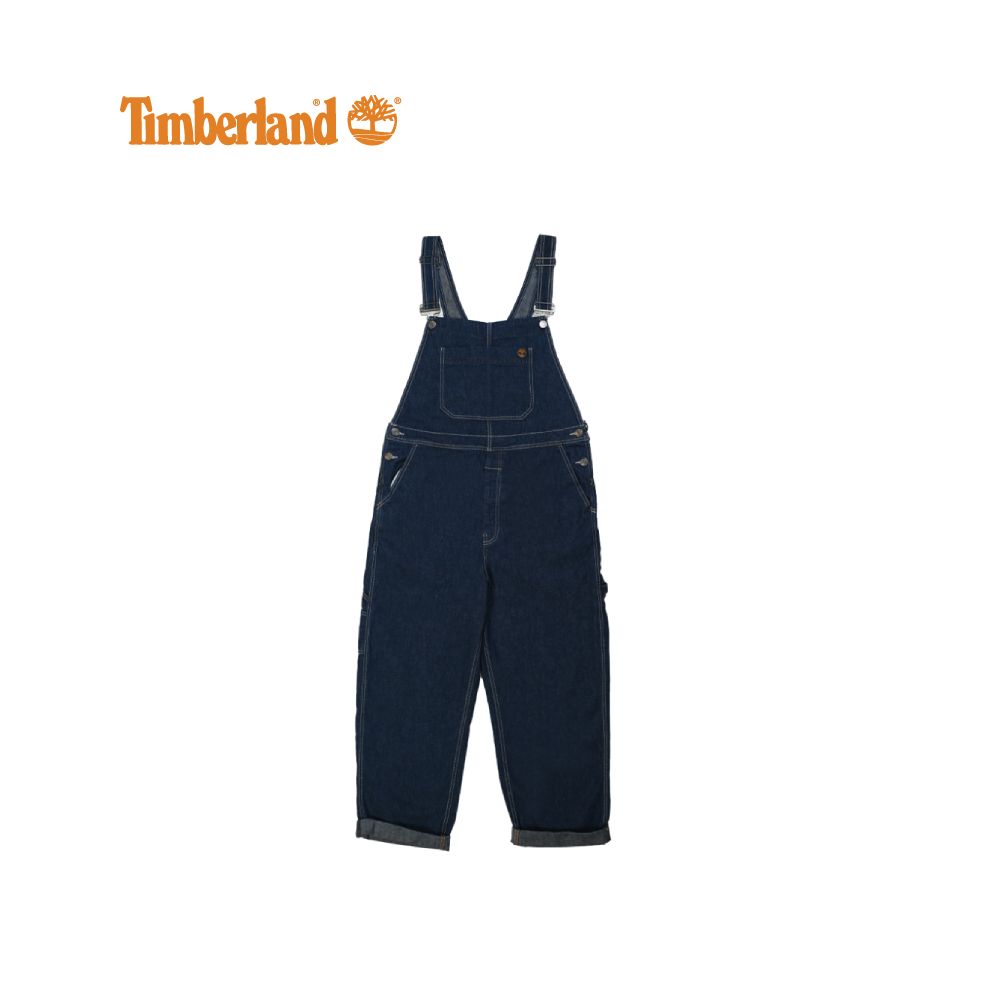 Timberland Men&#x27;s Stratham Cotton Hemp Denim Dungaree Pant Rinse|,|