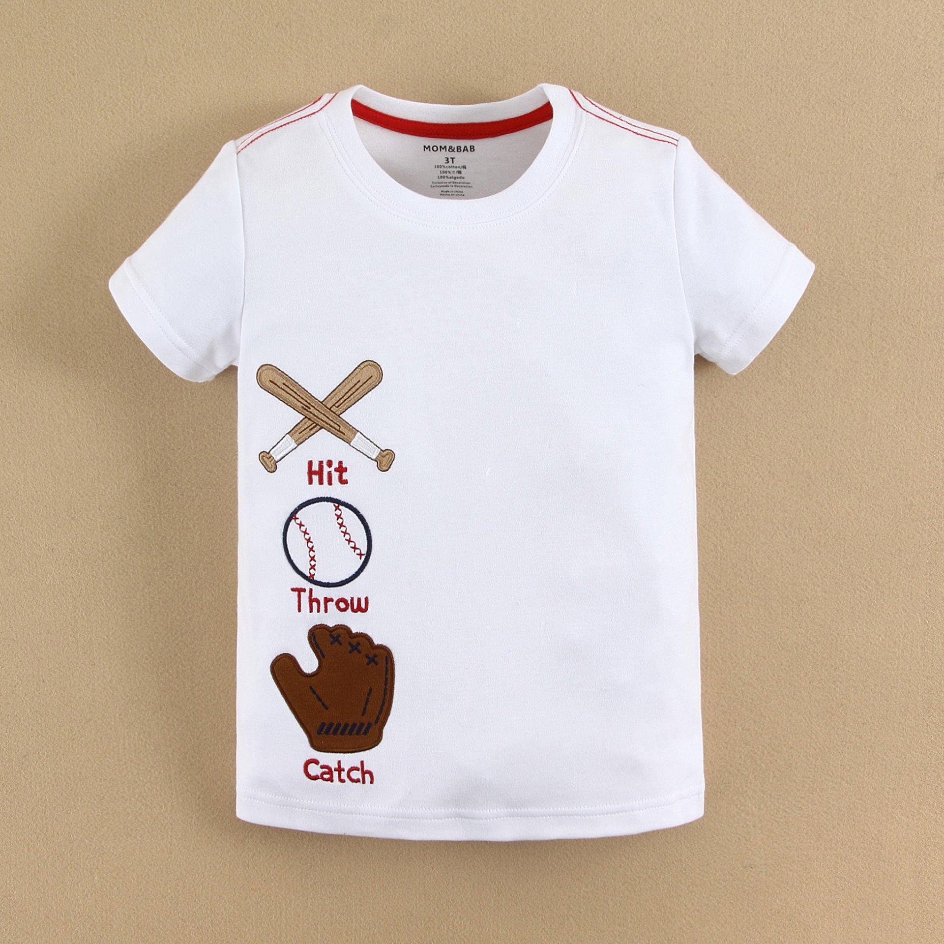 Mom And Bab Baseball Series Boy T shirt size 18M|,|