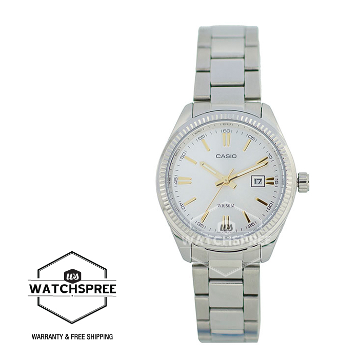 [Watchspree] Casio Ladies&#x27; Standard Analog Silver Stainless Steel Band Watch LTP1302D-7A2 LTP-1302D-7A2|,|