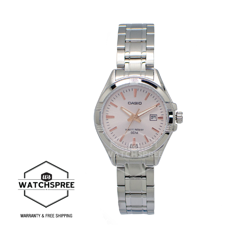 [Watchspree] Casio Ladies&#x27; Standard Analog Silver Stainless Steel Band Watch LTP1308D-4A LTP-1308D-4A|,|