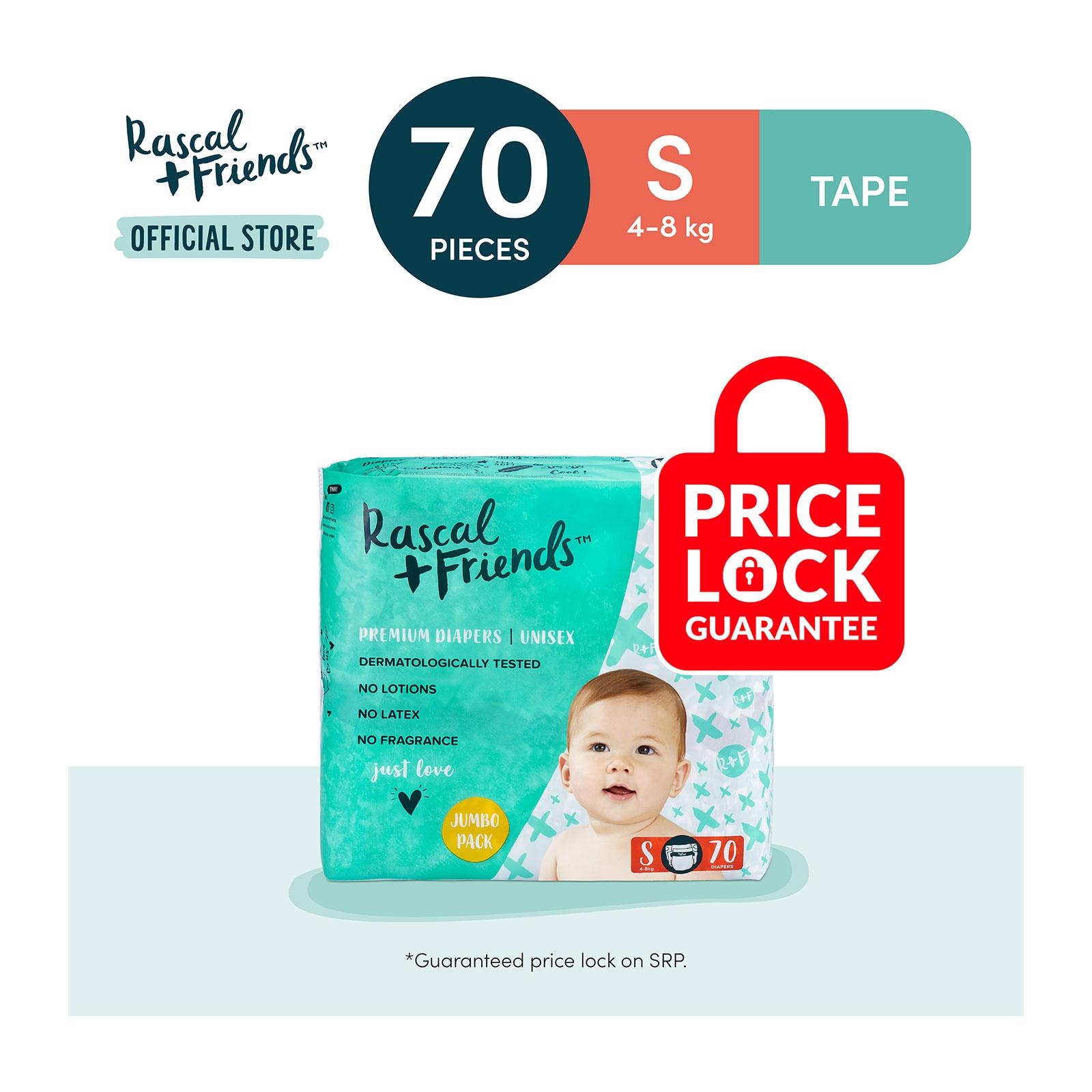 Rascal + Friends Tape Diapers S|,|