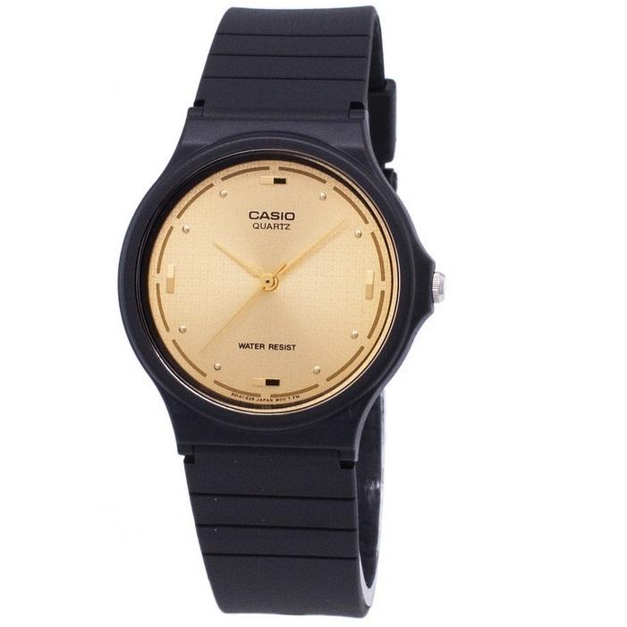 [Luxolite] Casio General MQ-76-9ALDF MQ-76-9A MQ76-9A Enticer Gold Dial Resin Strap Mens Watch|,|