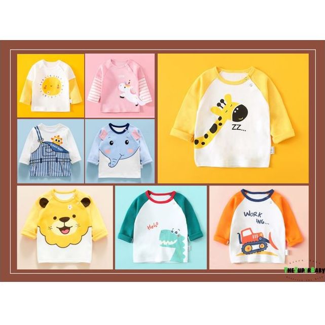 [SG Seller] Long Sleeve Top for Toddlers (100% Cotton)|,|